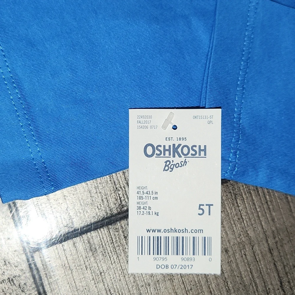 NWT OshKosh B'gosh Robo Battle Blue Long Sleeve Tee